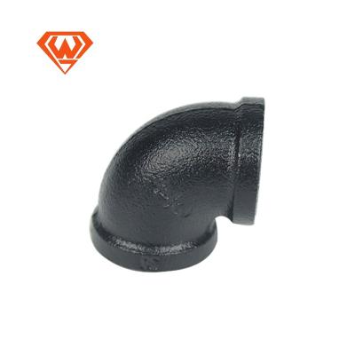 China Water Diesel Craft Elbow Pipe Fittings Malleable Cast Iron Pipe Fittings Elbow Tape Equal 90 Degree Elbow for sale