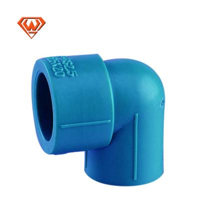 China 1/4 plastic union elbow PPR blue pipe and fittings catalog ppr fitting price match for sale