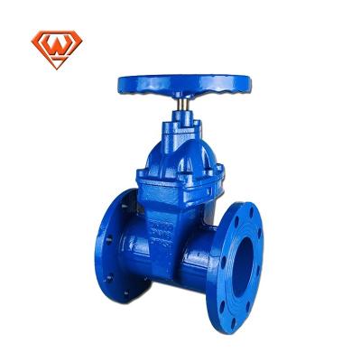 China General German Standard Ductile Iron Flanged 6 Inch Water Resilient Seated Isolation Gate Valves for sale