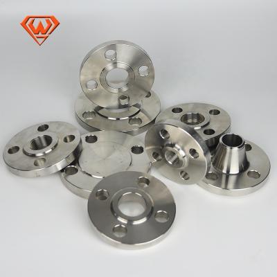 China Carbon Steel ANSI Stainless Steel Forged Weld Plate Threaded Pipe Flanges Dimensions for sale