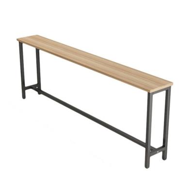 China Easy To Install Factory Custom Size Multiple Cabinets Bar Long Narrow Wood Sofa Side Table for sale