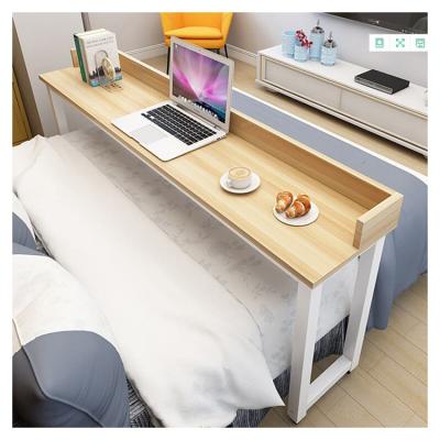 China Easy Assemble Wholesale Wooden Bedside Table Laptop Wheeled Relax Table for sale