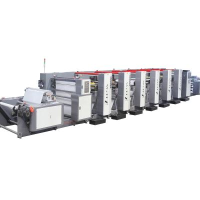 China Unit Flexo Print Machine Easy To Operate 6 Colors 6000 Kg Weight Slitting Machine for sale