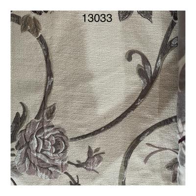 China 2022 market price soft offer free samples fabric anti-static linen silk drapes jacquard curtain fabric for home textile for sale