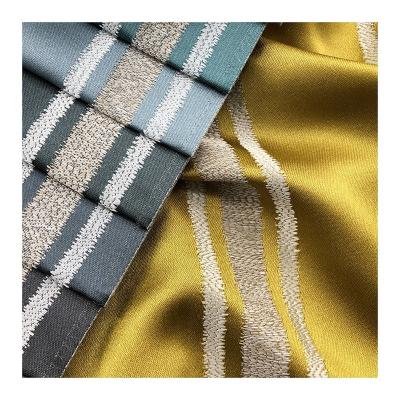 China Anti Pill Striped Custom Jacquard Linen Fabric For Sofa Fabric Textile From China Haining Fabric Factory for sale