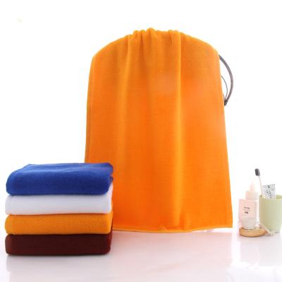 China Sustainable White Cotton Bath Towel for sale