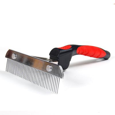 China Sustainable Dog Grooming Brush Pet Comb Easy Clean Pet Grooming Brush For Short Hair Dog And Cat for sale