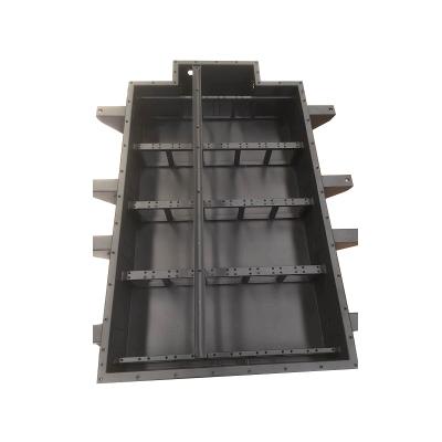 China OEM Stainless Steel / Mild Metal Processing Netting E-bus Battery Box With Black Powder Coating for sale