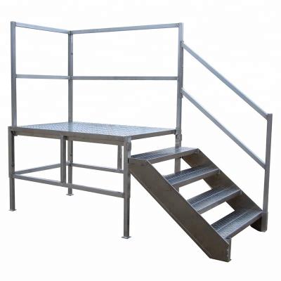 China Insulation Ladders Hot Sale Aluminum Stairs Platform For Construction Building for sale