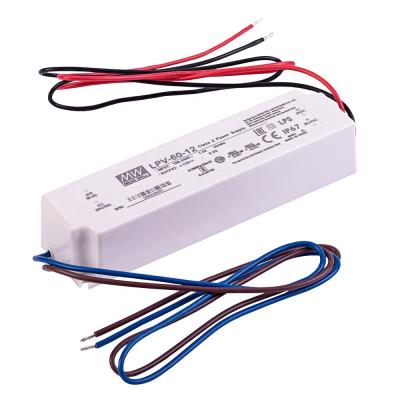 China LPV-60 36V Meanwell Christmas Tree Light Transformer Led Driver LPV-60-5/12/15/24/36/48 for sale