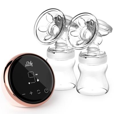 China BPA Free 2 Levels Dual Modes 9 Portable Electric Breast Pump With 24mm 27mm Massage Flanges for sale