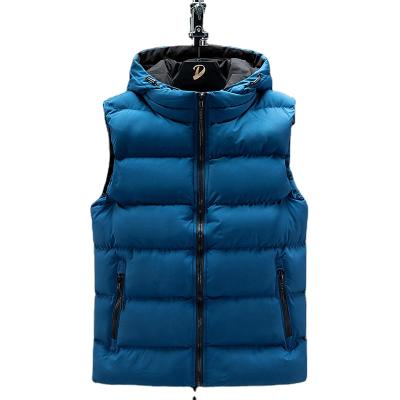 China Anti-Wrinkle Plus Size Custom Made Winter Padded Warm Zipper Waistcoat Quilted Outdoor Vest Men for sale