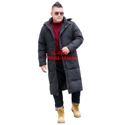 China Classic Casual Male Breathable Warm Long Down Jacket Plus Size Winter Jacket Down Coat Clothing For Man for sale