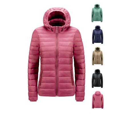 China Warm Breathable Plain Keep Outdoor Sports Hat Padding Detachable Women Down Coat Outdoor Jackets for sale