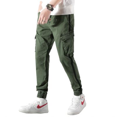 China Anti-Wrinkle Fashion Outdoor Trousers Men's Trousers Casual Long Cargo Pants Men's Trousers Spandex/Cotton Front Plain Dyed Lightweight Flat 29-38 for sale