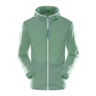 China Comfortable Windproof QUICK DRY UV Block Sun Protection Hoodie Jacket Pockets Spring Mens Outdoor Skin Jackets for sale