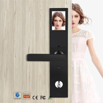 China Mobile Phone APP+ +Fingerprint+Password+UK Swipe RFID Electronic Card+Key Security Sliding Fingerprint Face Recognition Guangdong Digital Tuya Smart Home Front Door Lock With Fingerprint camera for sale