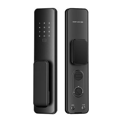 China Mobile Phone APP+Fingerprint+Password+RFID Swipe Card+Wholesale Price Keyless Auto Security Wifi Electric Fingerprint Smart Door Lock For Security Door Lock for sale