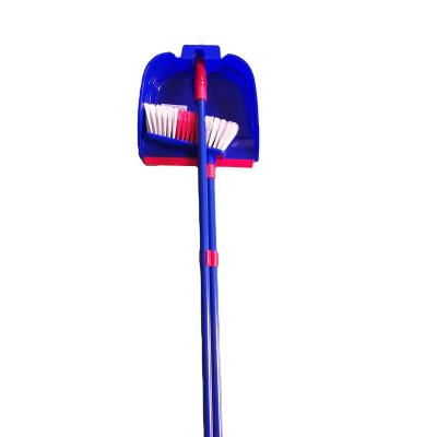 China Long Handle Dustpan and Brush and Broom Set Home Floor Dustpan with Broom Folding Dustpan for sale