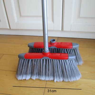 China Heavy Duty Garden Floor Broom Cleaning Broom For Garden With 120cm Handle for sale