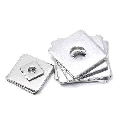 China DIN436 A2 Countersunk Fastener Square Hole Stainless Steel Flat Square Gasket Professional Manufacturer for sale