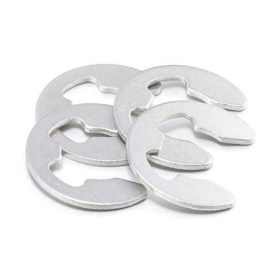 China food & Beverage High Performance Customized 0.8mm-30mm Snap Ring Slot Din 6799 Stainless Steel E Type Retaining Washer for sale