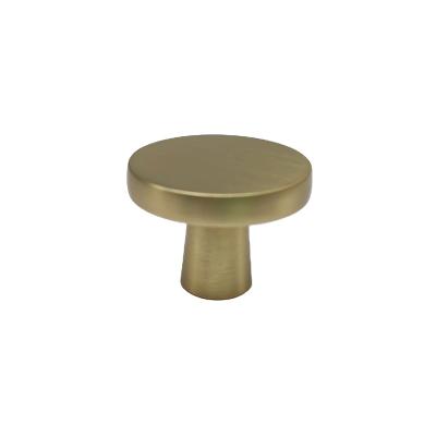 China New Modern Design Furniture Kitchen Door Knob Color Brushed Brass Used For Cabinet Drawer Pull Handle Knob for sale