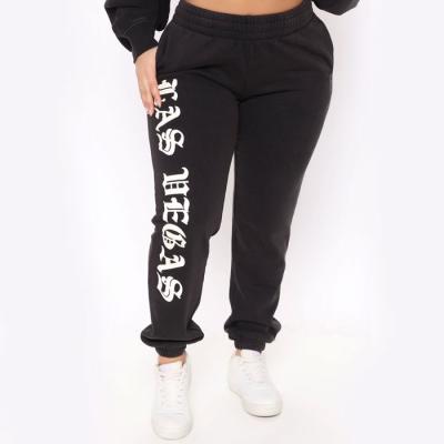 China High Quality Custom French Terry Baggy Womens Cotton Print Jogger Harem Casual Sports Tracksuit Anti-wrinkle Sweatpants Streetwear for sale