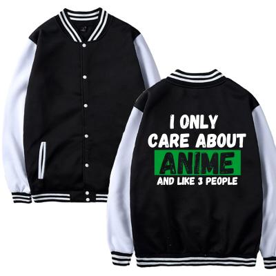 China Fashion Design Fashion Plain Cotton Bomber Jackets Varsity Jacket Men Waterproof Baseball Jackets for sale