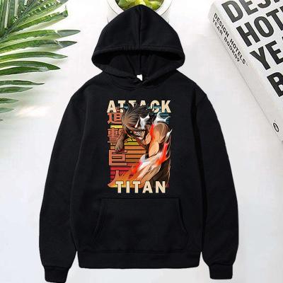 China Custom Anti-wrinkle Manufacturers Dropship Oversized Sweatshirts Attack On Titan Hoodie Anime for sale