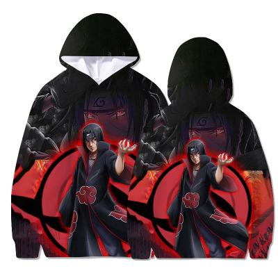 China New Stylish High Quality 3D Printing Anti-wrinkle Full Size Men's Plus Size Dye Narutoes Hoodie for sale