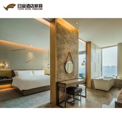 China Modern Luxury Five Star Hotel Guest Room Furniture Bed Sets Design for sale