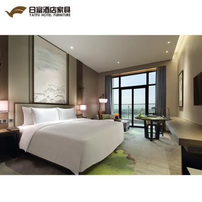 China Modern Wholesale 5 Star Hotel Room King Size Bed Furniture Set for sale