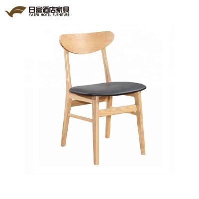 China Italian Vintage Style Armrest Leisure Chair Leather Casual Restaurant Cafe Room Solid Wood Dining Chair for sale