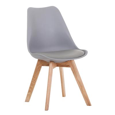 China Wholesale Modern Mordern solid oak&beech wood dining chair, plastic chair for restaurant for sale