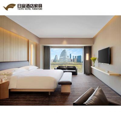 China Express Mordern Holiday Inn Furniture Hotel Bedroom Furniture Set , Simple Modern Hotel Motel Bedroom Furniture Set for sale