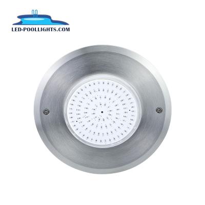 China Swimming Pool New Ultra Thin 9MM AC12V (2wries) 316SS Resin Filled Led Pool Light for sale