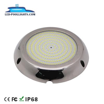 China Newest Garden 18W Resin Filled LED Swimming Pool Light IP68 Stainless Steel 6W/8W/18W 316 Underwater Boat Light for sale