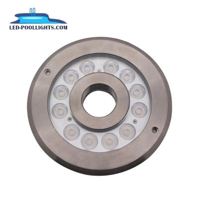 China Underwater Led Pool Fountain Ring Nozzle Light Pool Lamp 36W 12V 316SS RGB DMX for sale