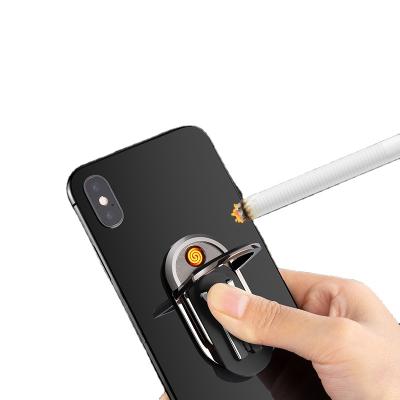 China High End Gifts Black Popular Chargeable Electronic Windproof Cigarette Lighter For Friend for sale