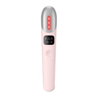 China Multifunctional Hot Stick Pen Wrinkle Remover EMS Red Light Heat Eye Care Electric Eye Massage Instrument for sale