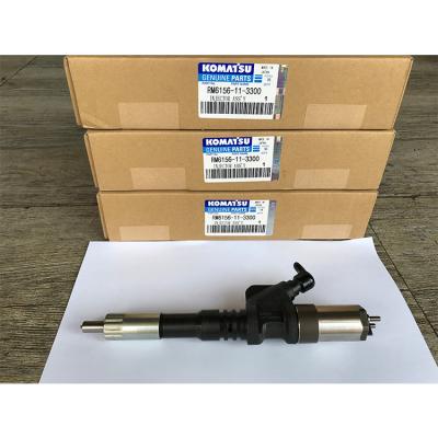 China Other high quality original KOMATSU excavator parts injector 6156-11-3300 for pc400-7 for sale