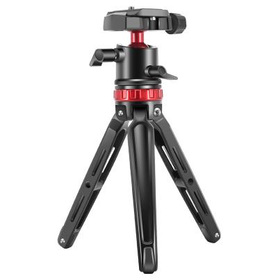 China Portable and Lightweight Portable Angle Adjustment Mini Table Tripod Wight Ball Aluminum Head for Phone, DSLR Camera and Vlog Shooting for sale