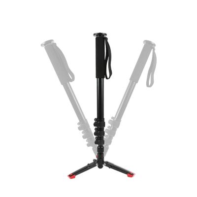 China Waterproof/Shockproof Aluminum Monopod Tripod Stand with 4 Section Flexible Tubes with Flip Lock for Liquid Head, Video Camera, DSLR for sale