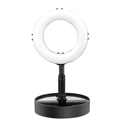 China Mini Factory Sale 8 Inch RGB Ring Light with Foldable Stand for Phone Communication Live Broadcast Youtube Tik Tok for sale