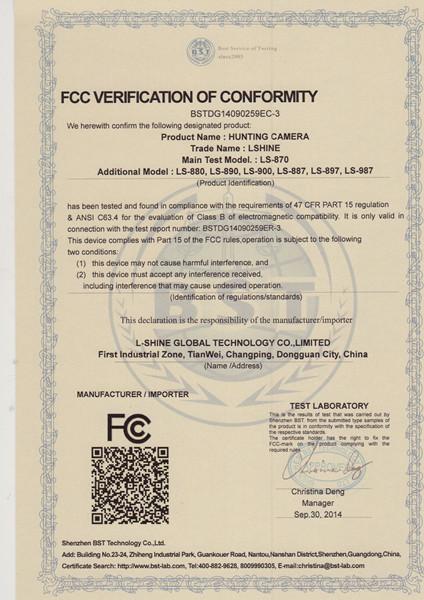 FCC - Lshine Photoelectric Technology Co., Ltd.