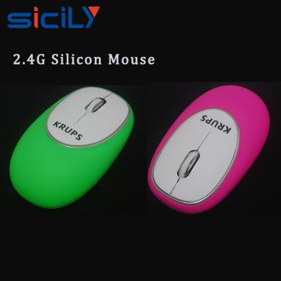 China plug & Gaming Gift Mini Soft Rubber Mouse Silicone Wireless Mouse for sale