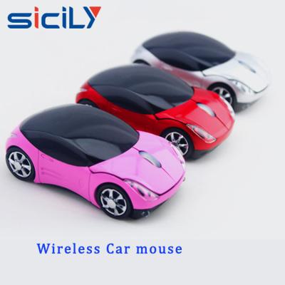 China Portable Unique Car Shaped Notebook Wireless Car Computer 2.4G Optical Mouse for sale