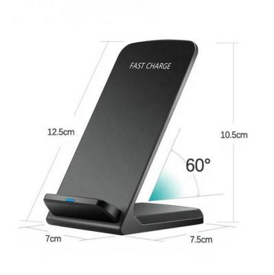 China Promotional Mobile Phone Holder Mobile Phone Novelty Gift Pad 10W Qi Fast Phone Holder Charging Wireless Charger for sale