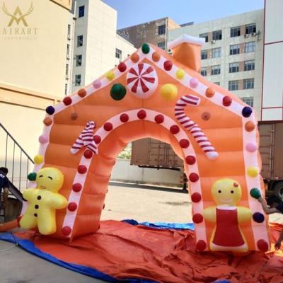 China 420D Oxford Cloth or Inflatable Arch Christmas Decoration PVC Tarpaulin Cloth Candy Inflatable Door Arch for Outdoor for sale